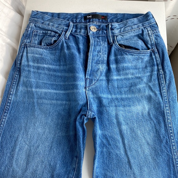 3x1 Women's Blue W4 Shelter Austin Crop Jeans - Picture 15 of 16